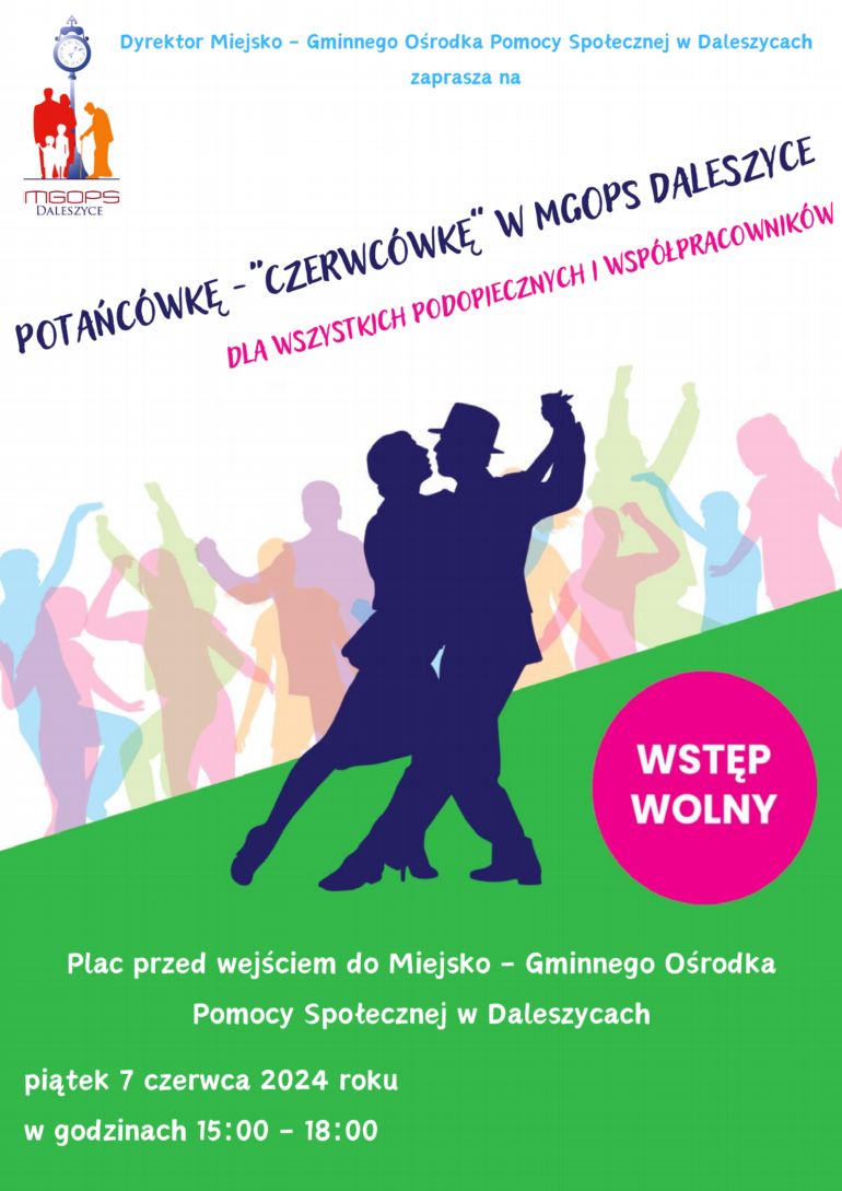 MGOPS w Daleszycach zaprasza na Potańcówkę - &quot;Czerwcówkę&quot;