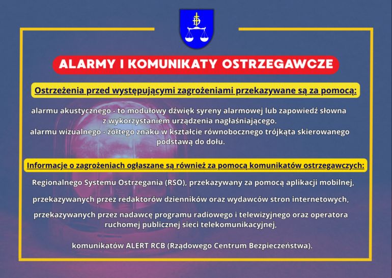 Alarmy i komunikaty ostrzegawcze